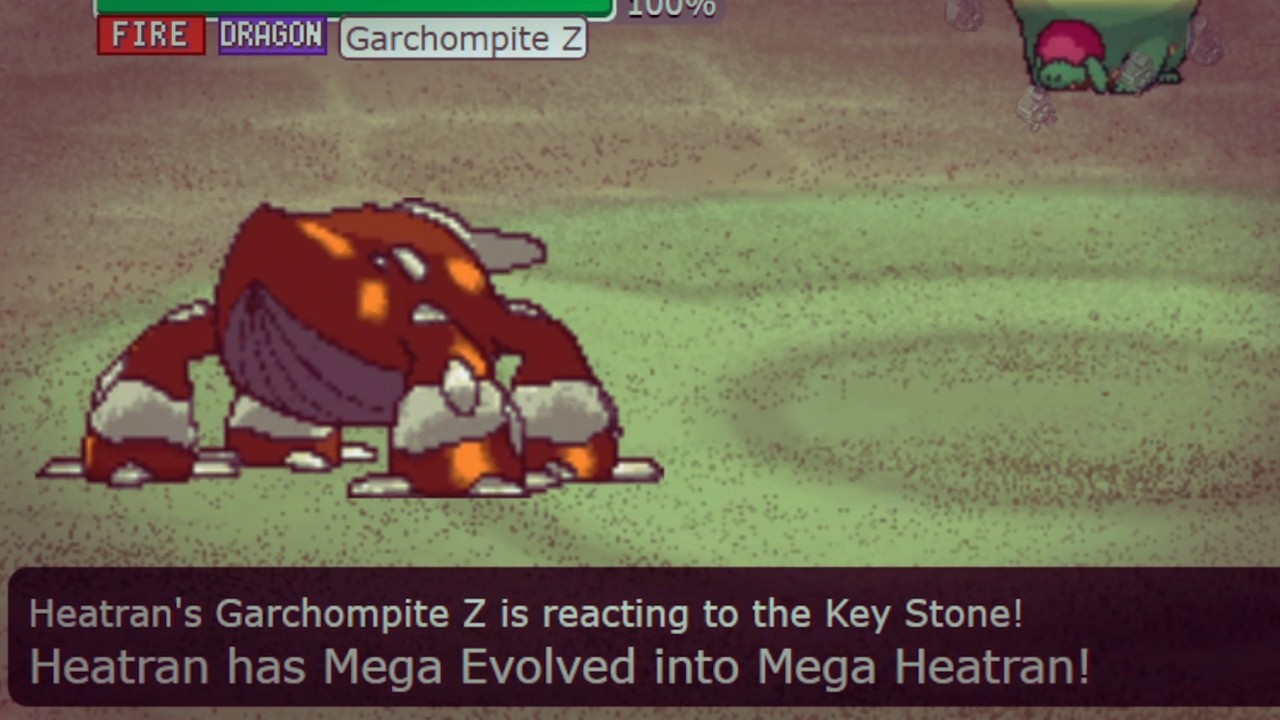 Heatran With Mega Garchomp Z's Mega Stone