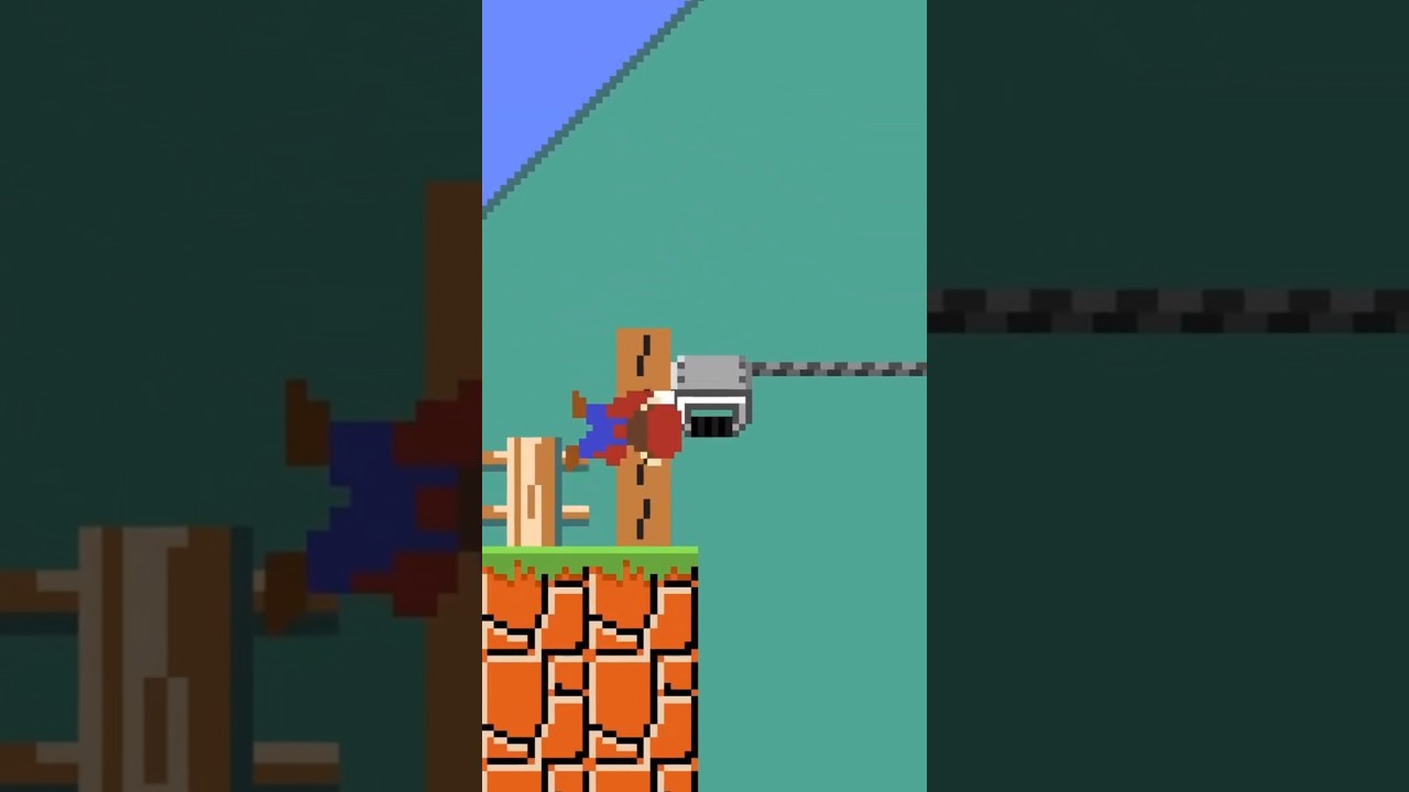 Mario but he Can only Move to the Left #mario #gaming