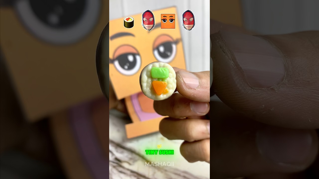 Tiny Sushi #mukbang #asmr