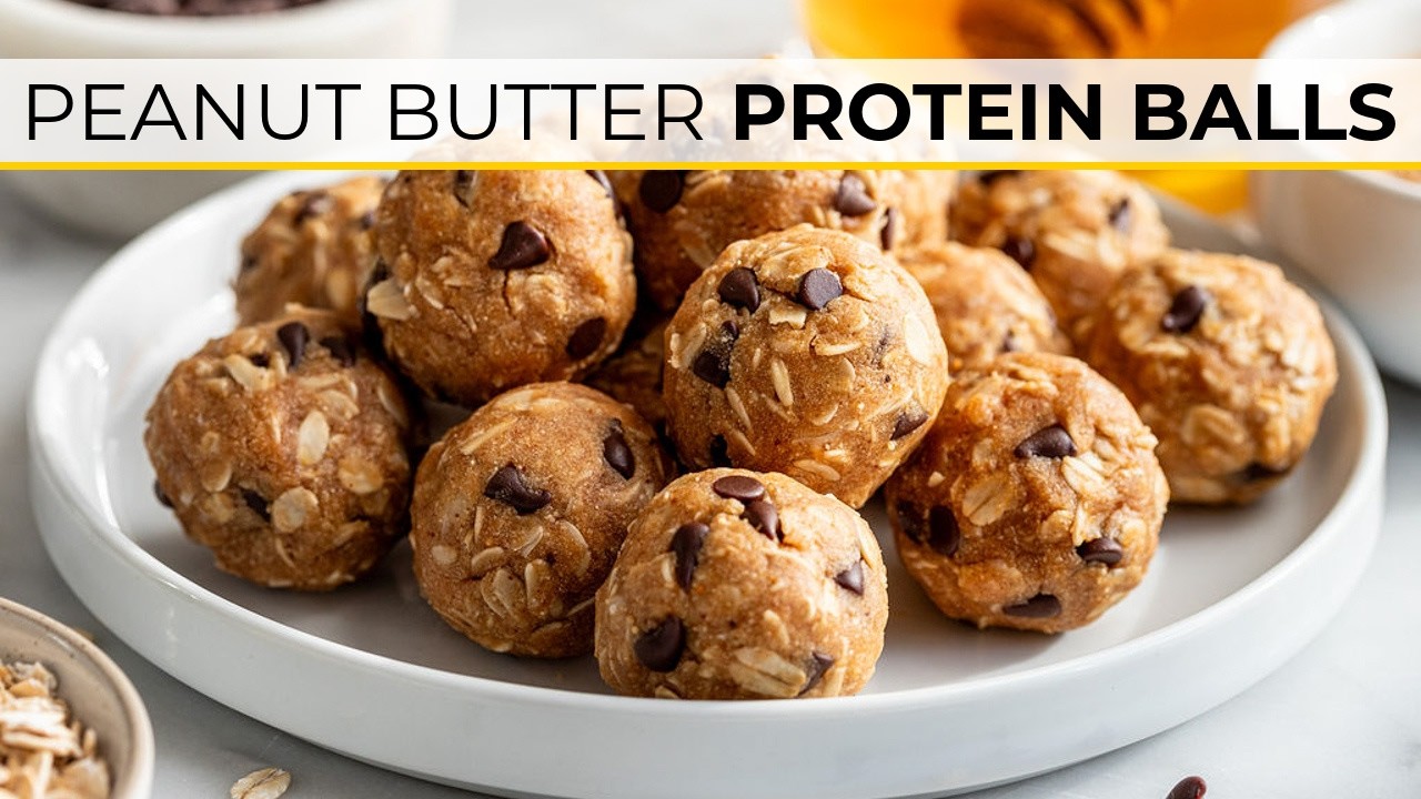 DOUBLE PEANUT BUTTER BALLS with Protein Powder || No-Bake Recipe!