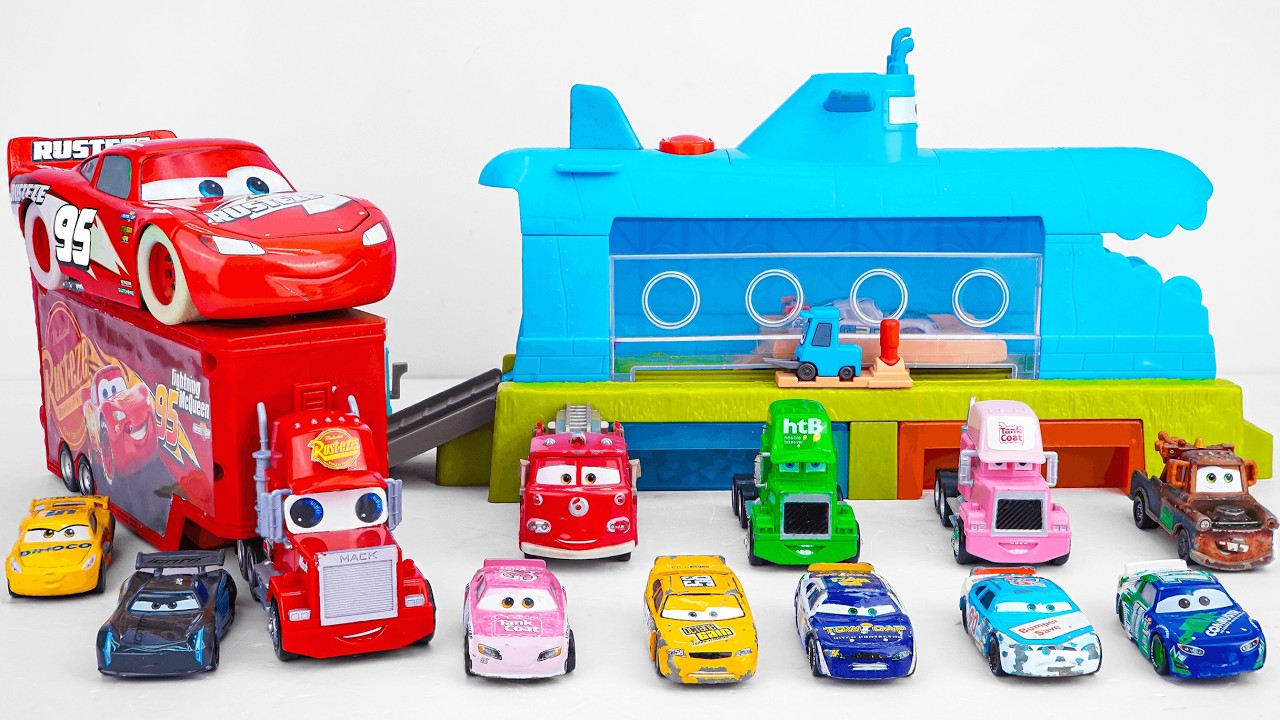 Disney Pixar Cars Unboxing Review | Disney Pixar Cars Color Changers Race Ready Car Wash Playset