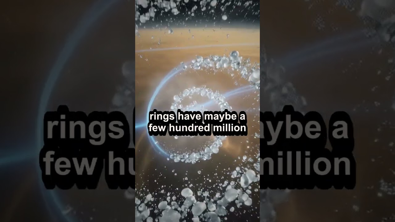 Saturn is swallowing its own rings, and they're already vanishing #Shorts
