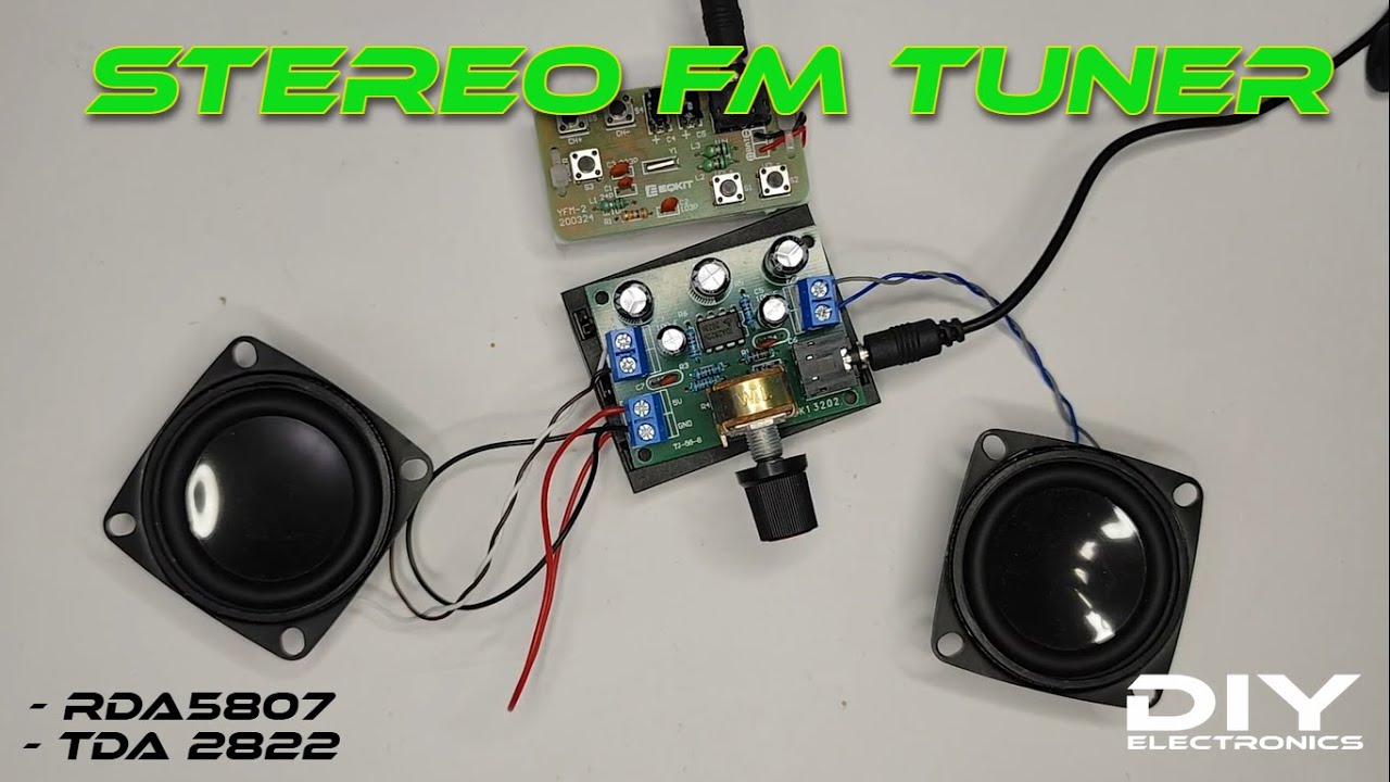 How to Use RDA5807 FM Receiver with TDA2822 Amplifier | DIY Electronics