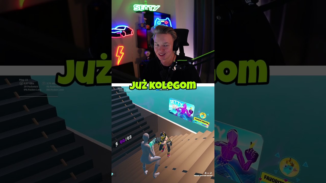 GRAM 1V1 PRZEZ 100 DNI! DZIEN 6 #setty #fortnite #challenge
