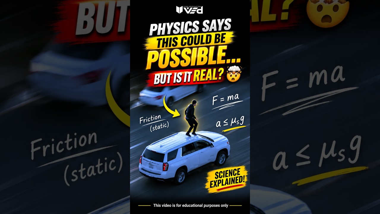Physics Says It's Possible… But Is This Video Real? 🤯🚗 | Inertia Explained #shorts