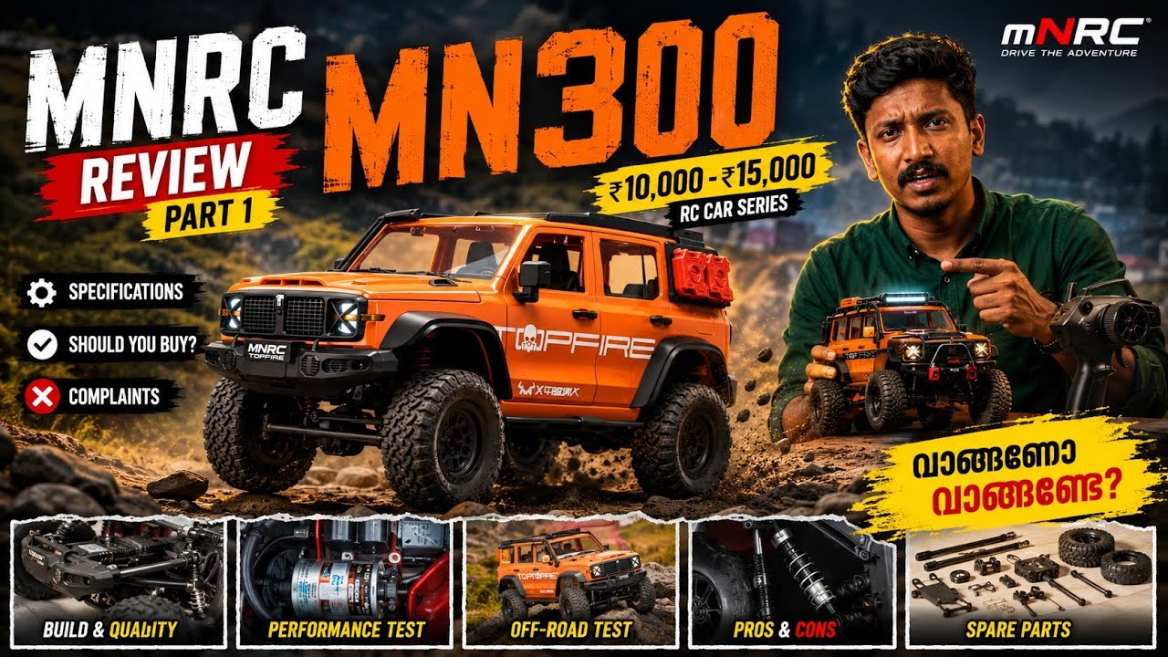 MNRC MN300 Review Malayalam | ₹10,000-₹15,000 Budget RC Car Worth Buying? | വാങ്ങണോ വേണ്ടയോ 