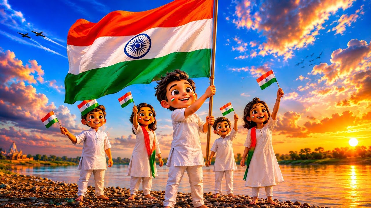 घर घर तिरंगा लहरेगा / Har Ghar Tiranga Lehrega / Kids 15 August Dance Song / Independence Kids Song