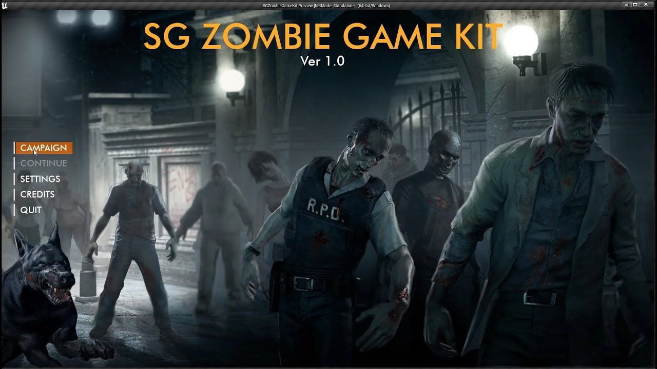 Unreal Engine SG Pro Zombie Game Kit (WIP)
