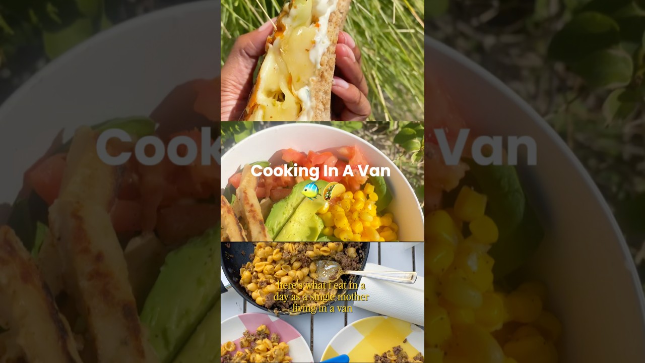 What I Eat In A Day On A Work Trip In The Van 🌮 #dayinmylife #vanlife #shortsfeed #shorts