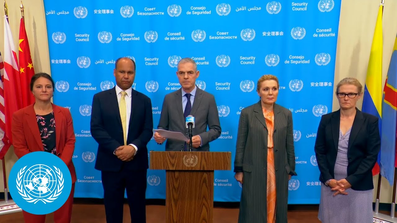 Denmark, Greece, Latvia, UK & France on West Bank & East Jerusalem - Media Stakeout | United Nations