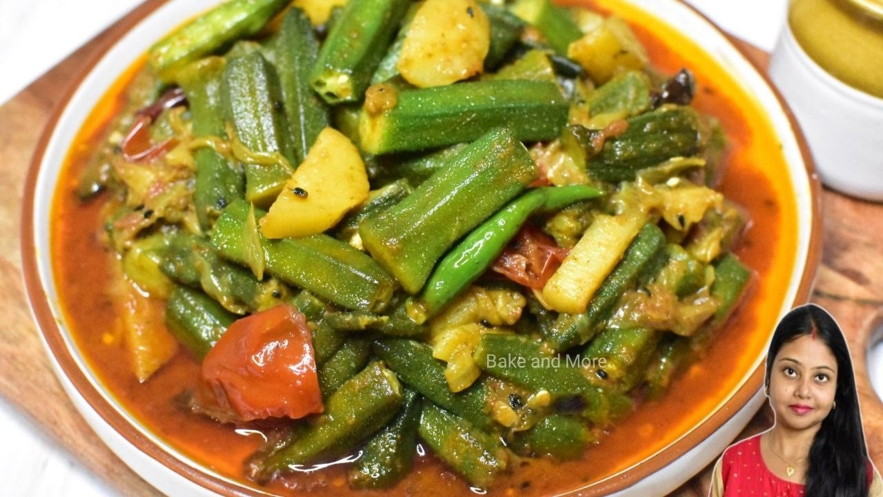 ভেন্ডি আলুর ঝাল ঝাল শুকনো তরকারি ভাত রুটির সাথে জমে যাবে-Bhindi Aloo Recipe Bengali-Dharosh Recipe