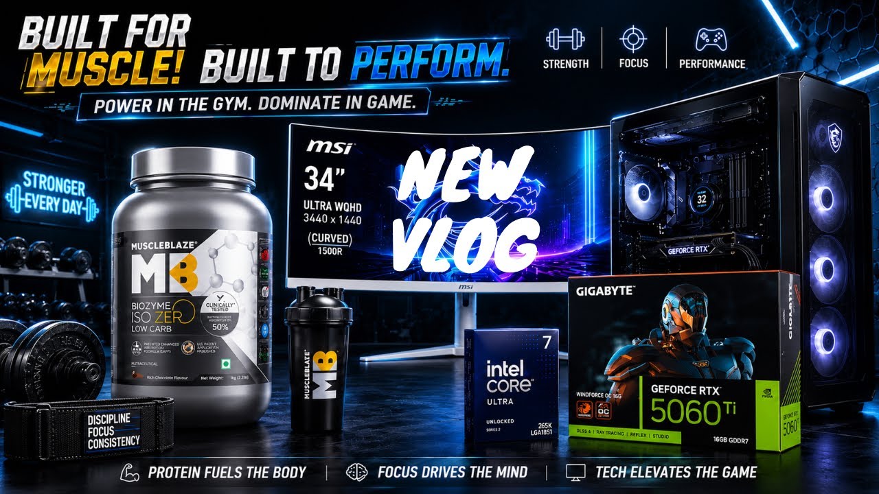 New Protein and pc | new vlog | pc overview 