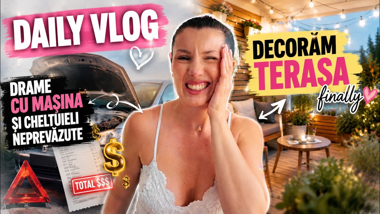 Decoram terasa ❤️ | Cum am luat amenda | Unboxing F64 | DAILY VLOG