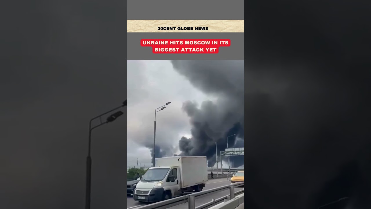 Ukraine Launches Largest Attack on Moscow Since War Began#news #Ukraine #Russia #moscow #geopolitics