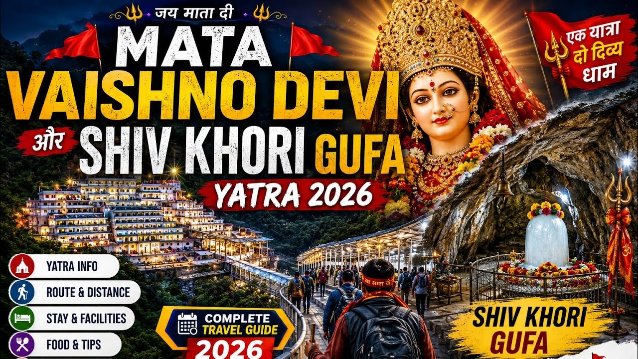 Mata Vaishno Devi & Shiv Khori Gufa Yatra 2026 🙏 Complete Travel Guide | Budget, Route & Tips