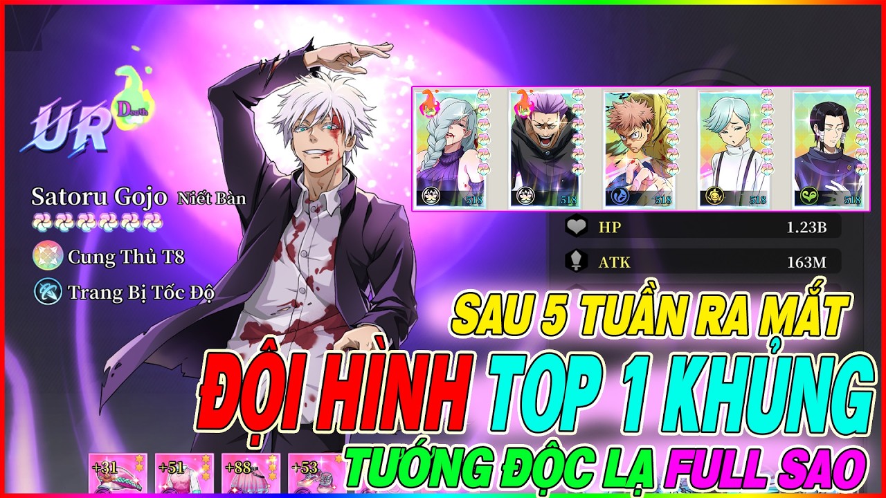 Giác Ngộ Thuật Chú REVIEW TOP 1 SIÊU KHỦNG KHIẾP sau 5 tuần ra mắt game - tướng nào khủng nhất ?