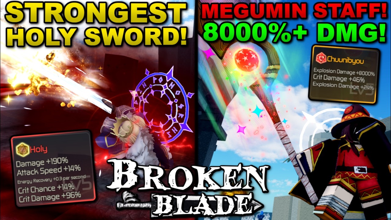 Making THE SINGLE STRONGEST WEAPON In Roblox Broken Blade... Heres What Happened!