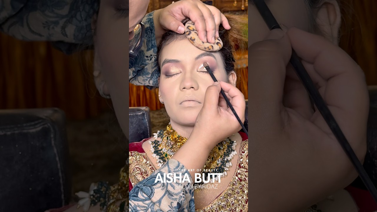 Bridal Makeup Detail by AISHA BUTT