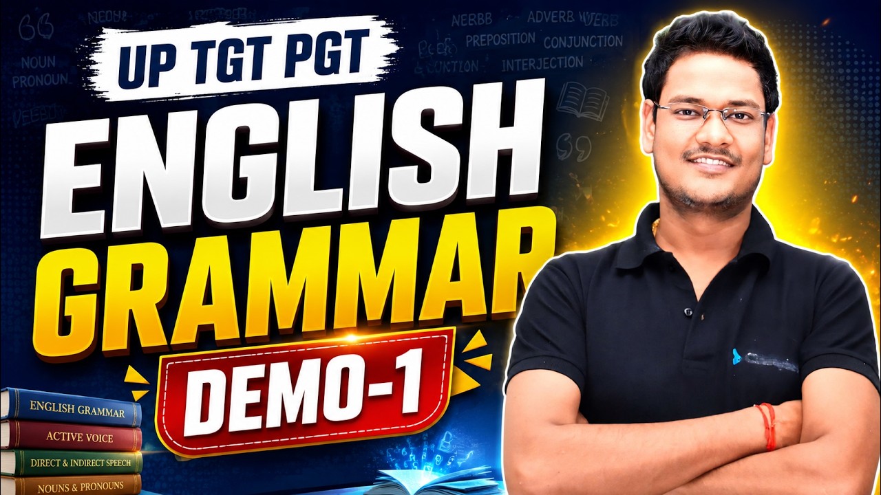 UP TGT PGT English Grammar 2026 | Grammar DEMO-1 | TGT PGT English Preparation | Exam Master**
