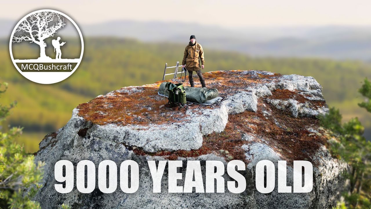 Bushcraft Bivi Camp On An Ancient Boulder