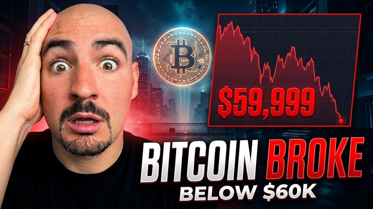 BREAKING: Bitcoin BREAKS Below $60K (New 2026 Low For Crypto)