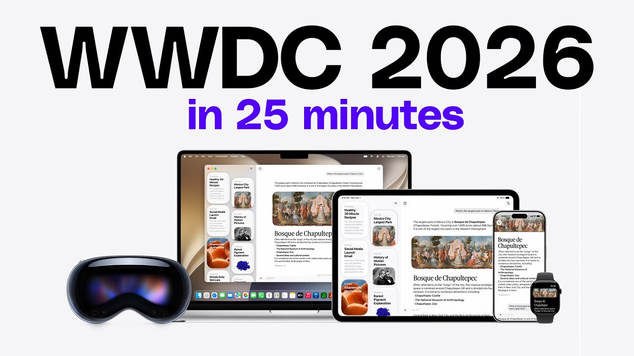 Apple WWDC 2026 keynote in 25 minutes