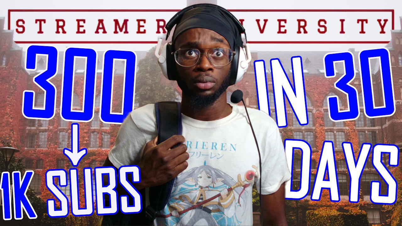 My Streamer University Application (300 to 1K Subs Working Full-Time)