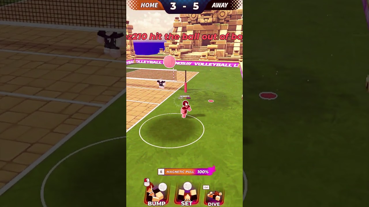 Skill or no skill? | Volleyball Legends  #roblox #volleyballlegends #gaming #volleyball #games #fyp