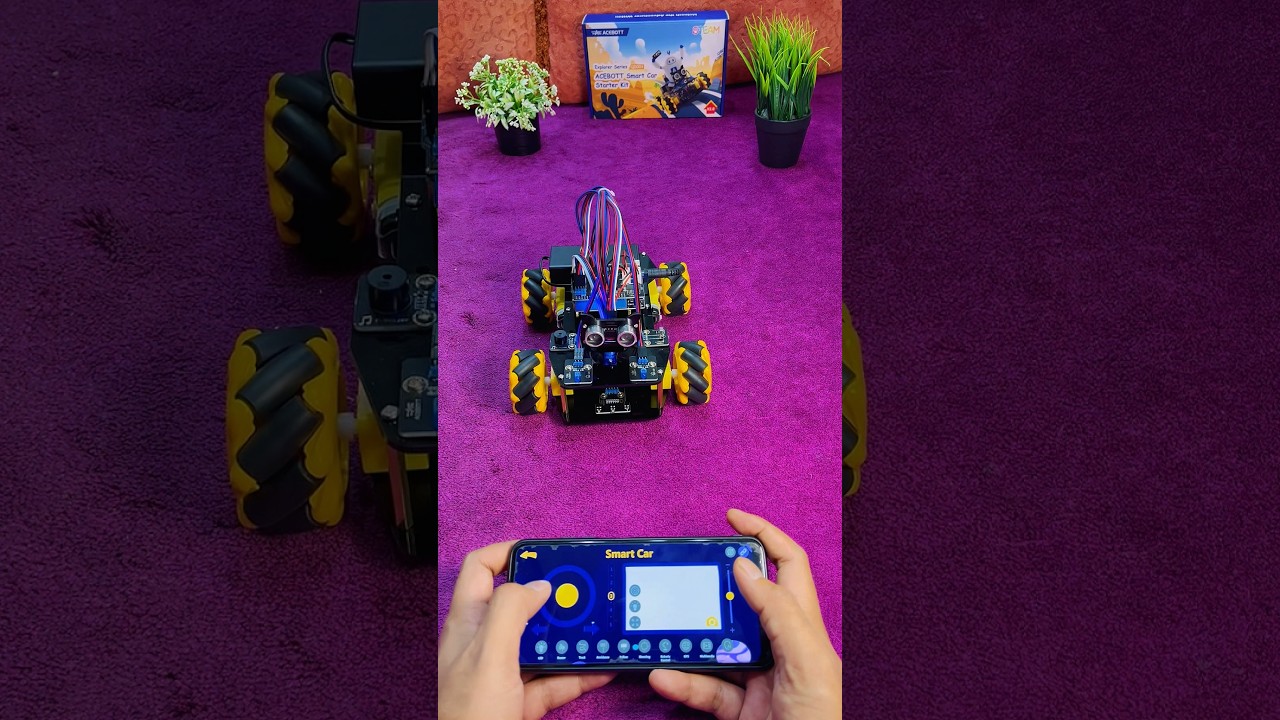 ACEBOTT QD001 ESP32 4WD Mecanum Wheel Robot Car  #acebott #acebottshare #robotics #ESP32 #diy