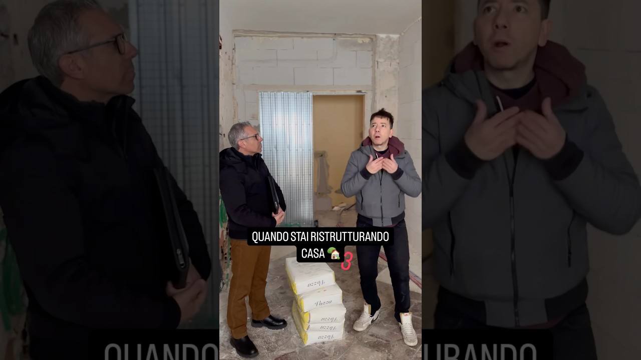 QUANDO STAI RISTRUTTURANDO CASA PT.3 #danielecondotta #comedy