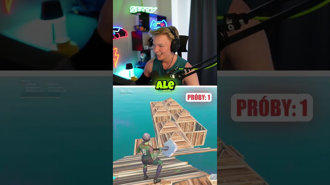 Miał 20% szans 💀 | Dzień 52 1v1 PART 2 #setty  #fortnite #shorts