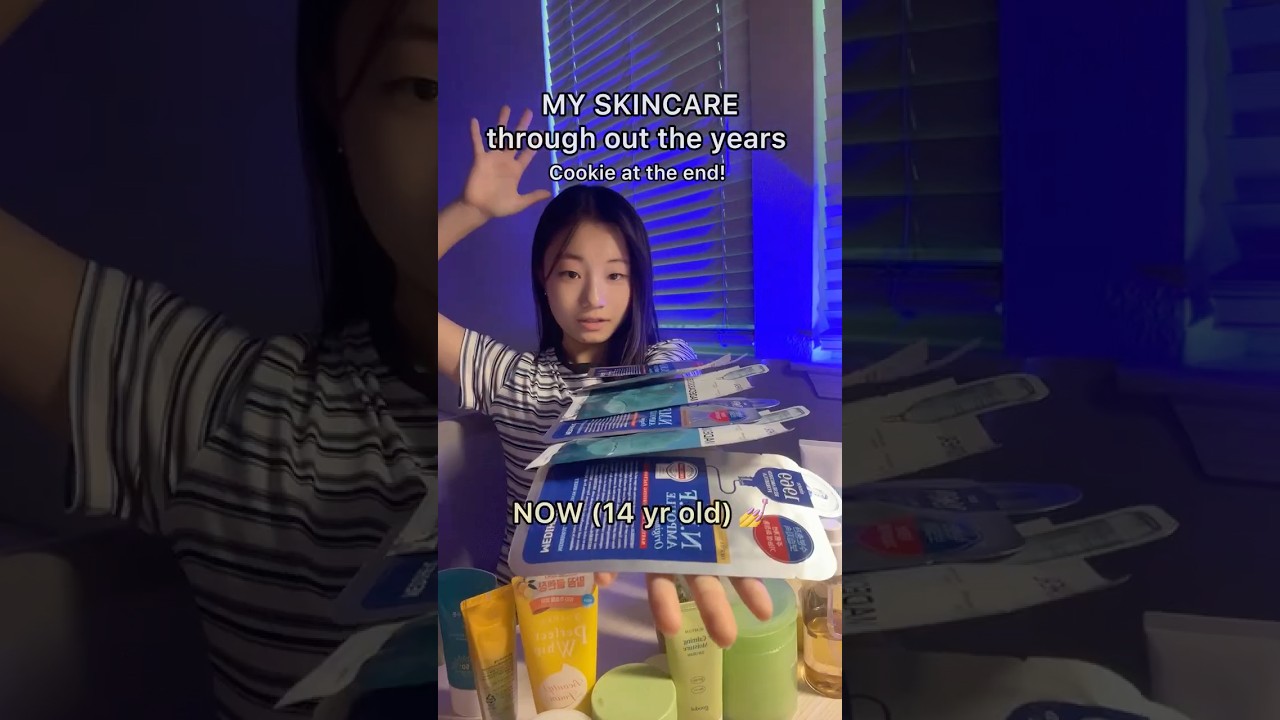 MY SKINCARE through out the years! (Cookie at the end lol 😂) #skincare #viral 