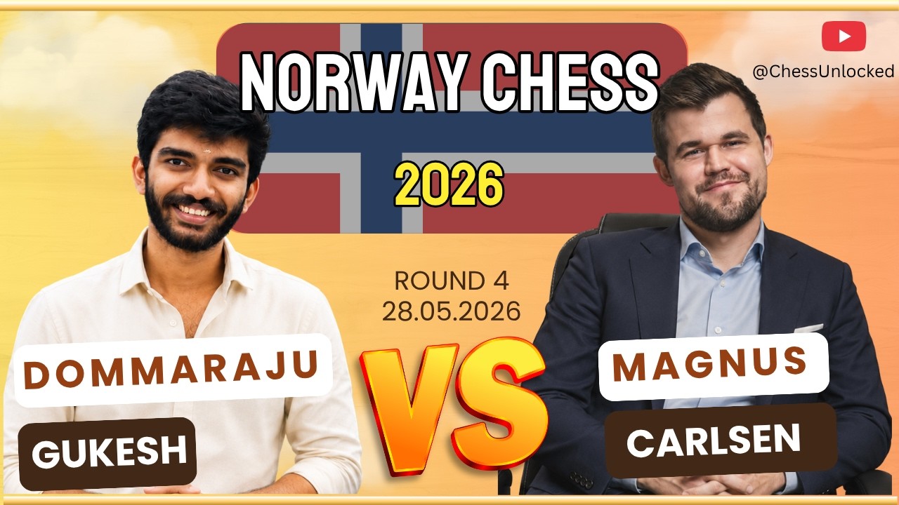 Dommaraju Gukesh vs Magnus Carlsen | Norway Chess 2026 | Round 7 | 28.05.2026