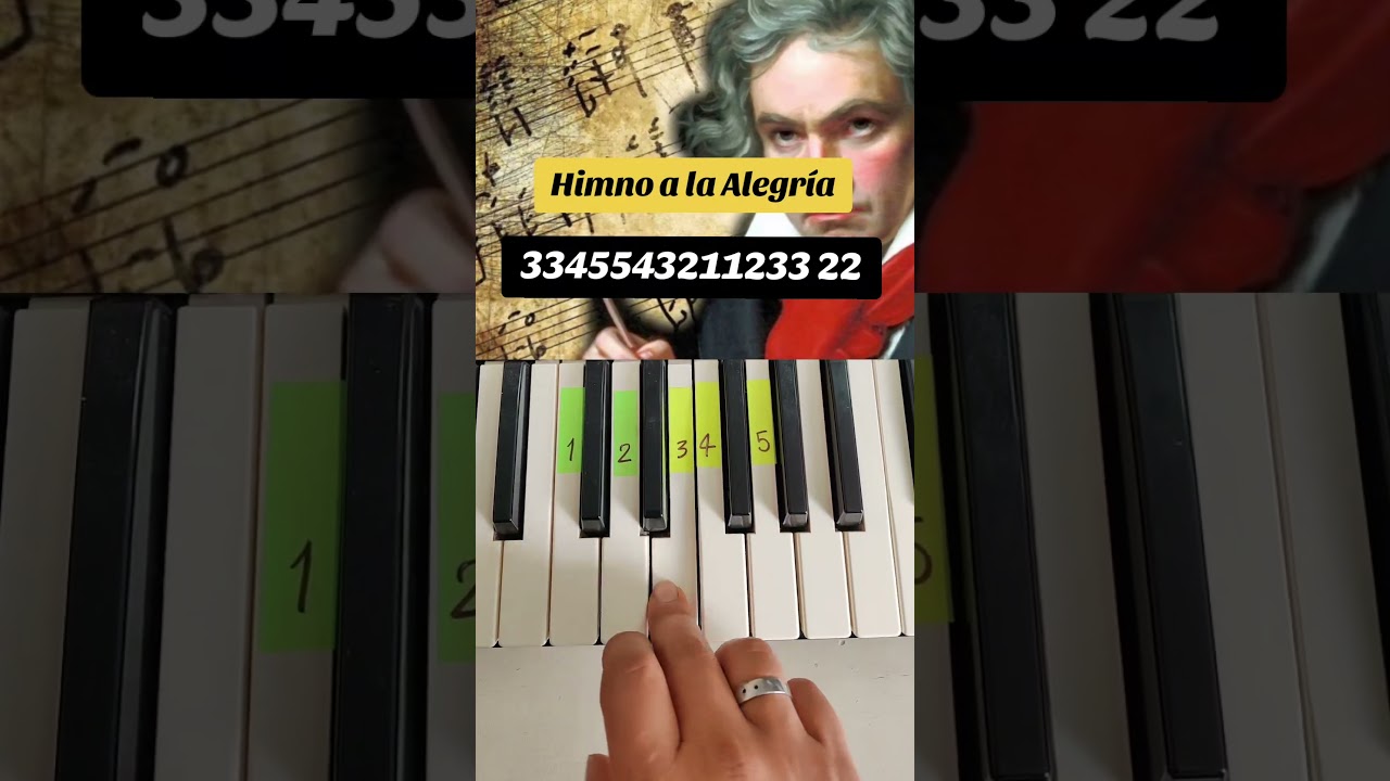 Himno a la Alegria #piano #pianotutorial #shorts