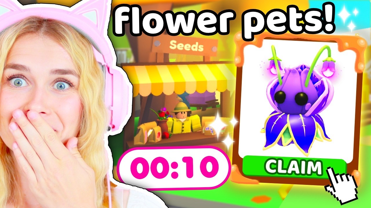 How To Get NEW FLOWER PETS FAST In Adopt Me!