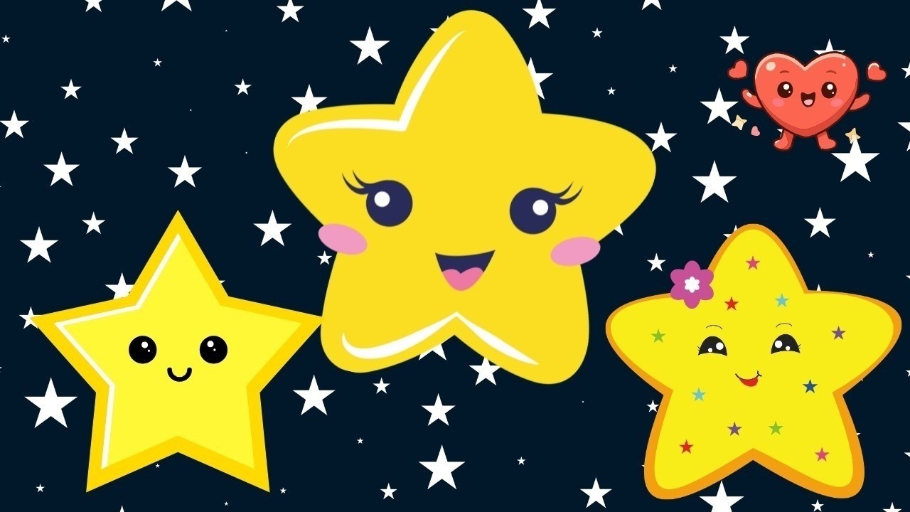 💖Twinkle Twinkle Little Star | Soothing Nursery Rhymes 💤| Baby Sleep Music | Sing Along | Cartoon