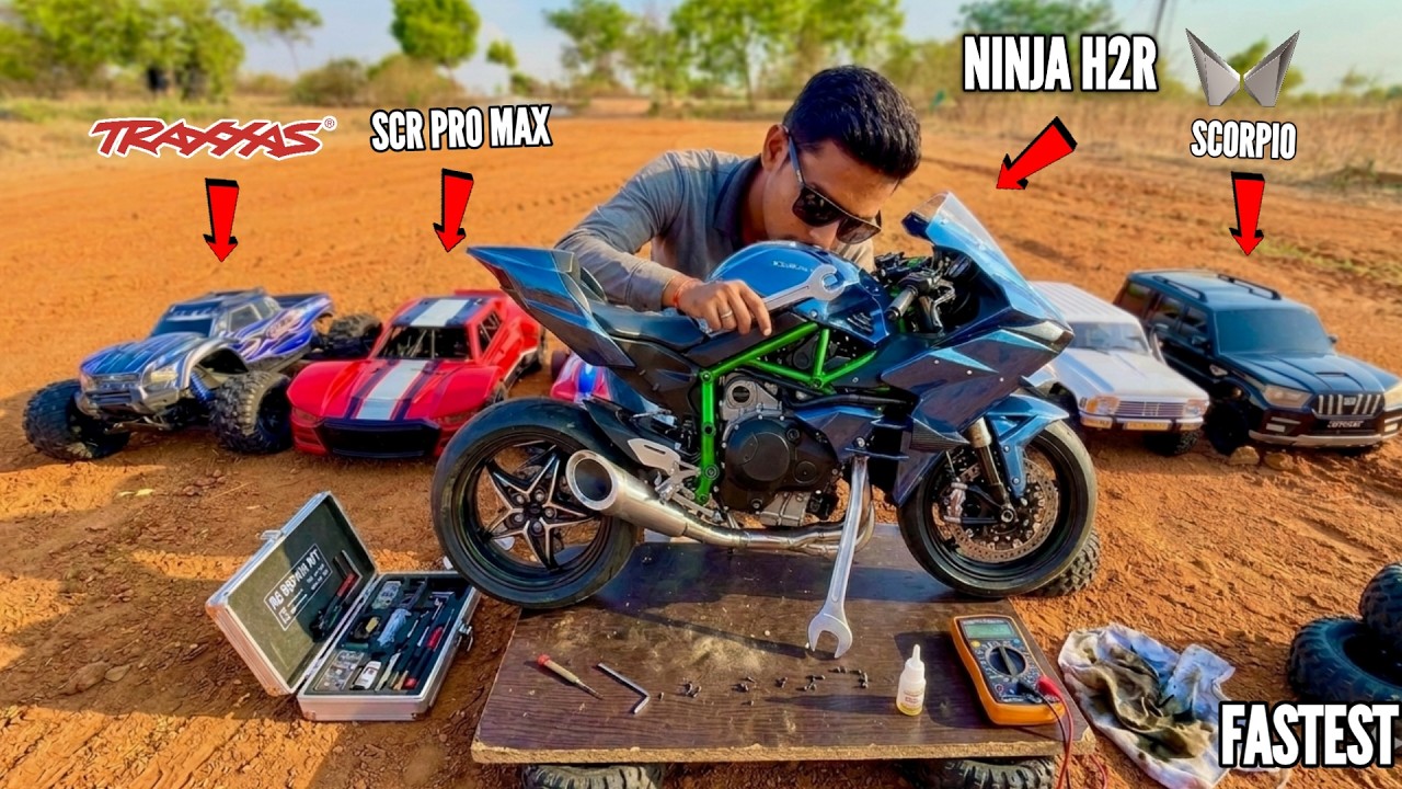 RC Restoration Ninja Bike Shattered During High Speed Test – Chatpat toy tv