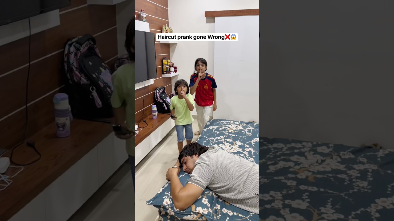 Haircut prank gone Wrong❌😱#foodvlog #familyvlog #shortvlog #minivlog #vloglife