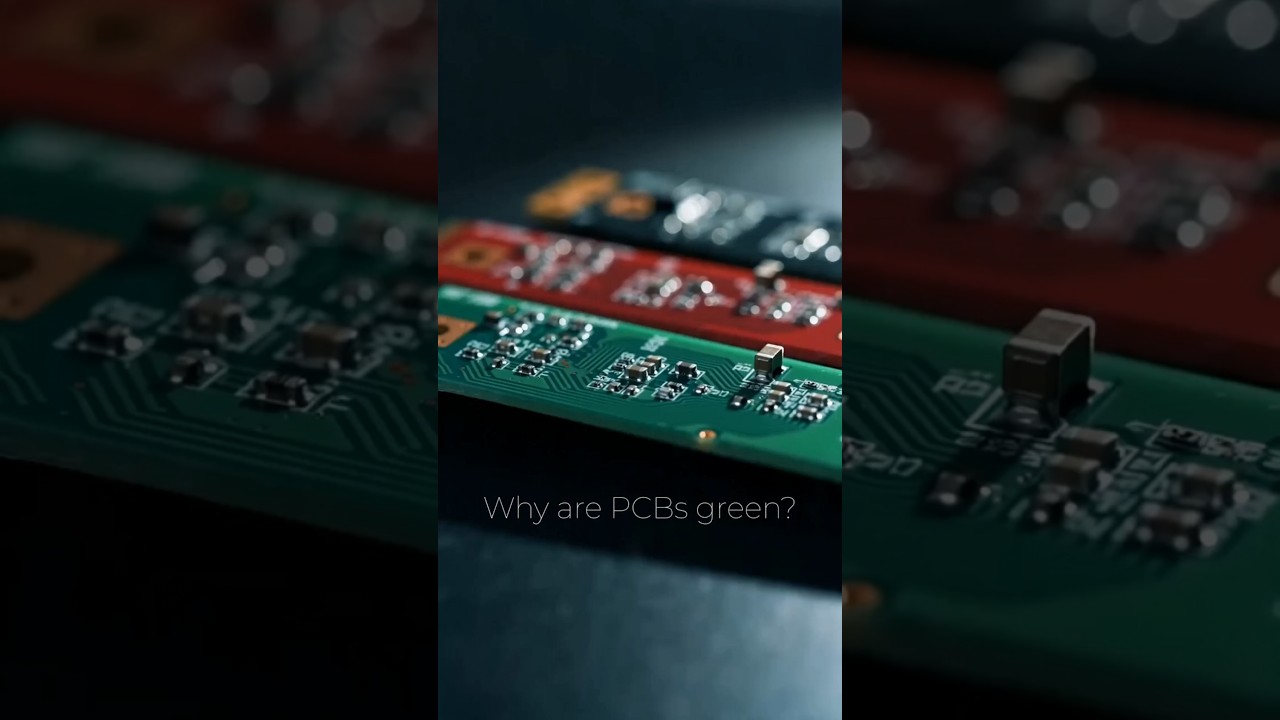 Why Are PCBs Green? 🤔⚡ #PCB #Electronics #Engineering