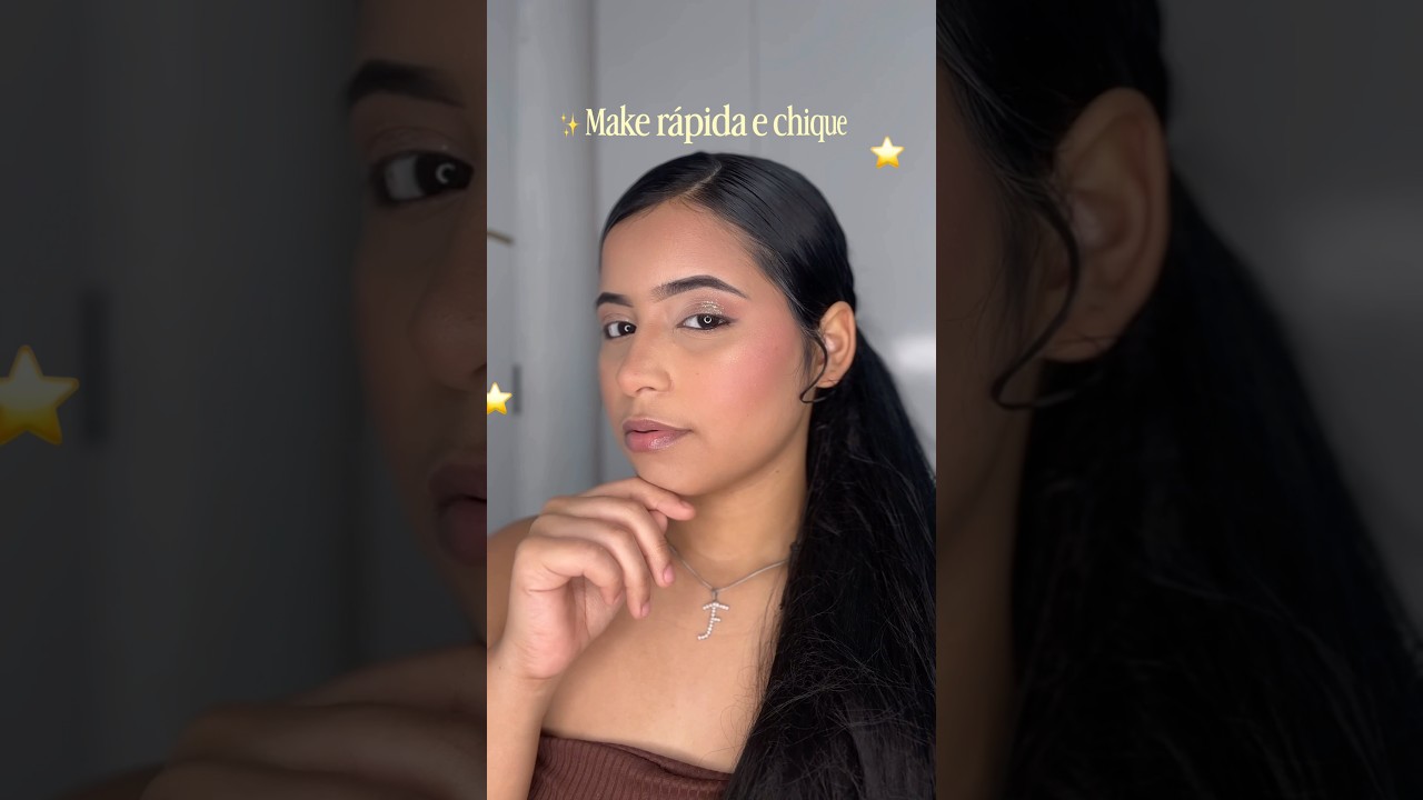 Makeup rápida e chique 💗✨#makeup #makeuptutorial #maquiagem #tutorial