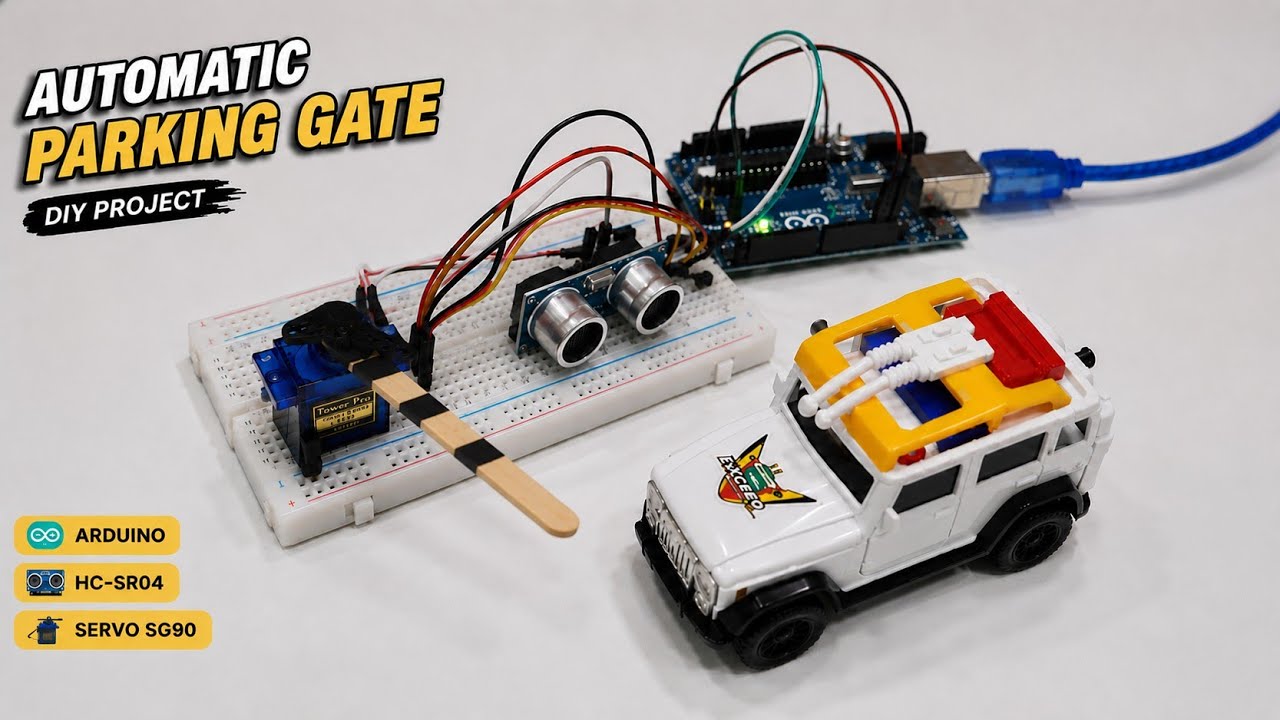Automatic Parking Gate Using Arduino 🚗 | Smart Barrier System