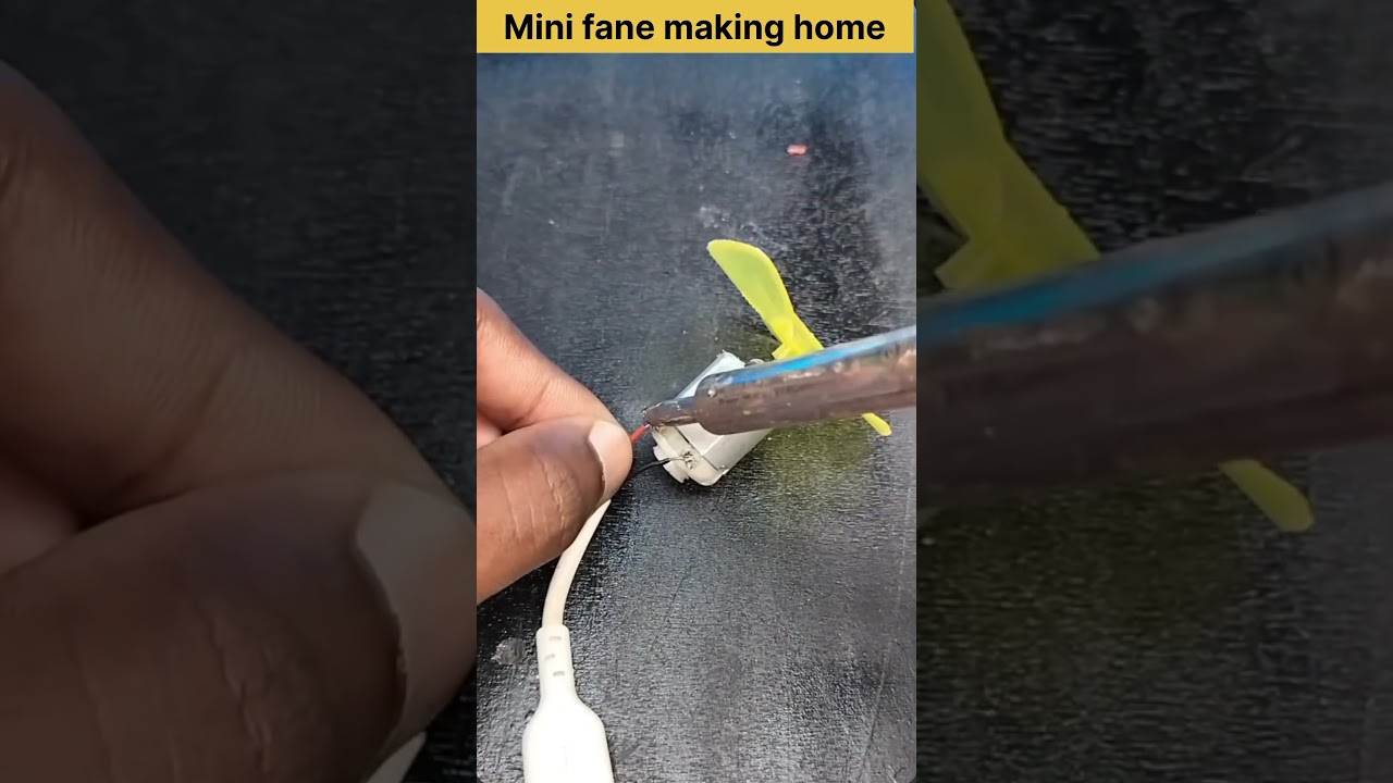 Mini fane making home #dcmotor #automobile #experiment