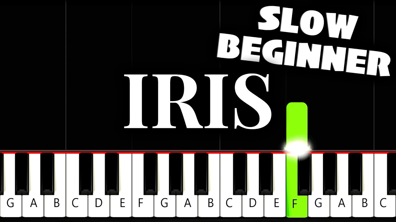 Goo Goo Dolls – Iris - SLOW BEGINNER Piano Tutorial