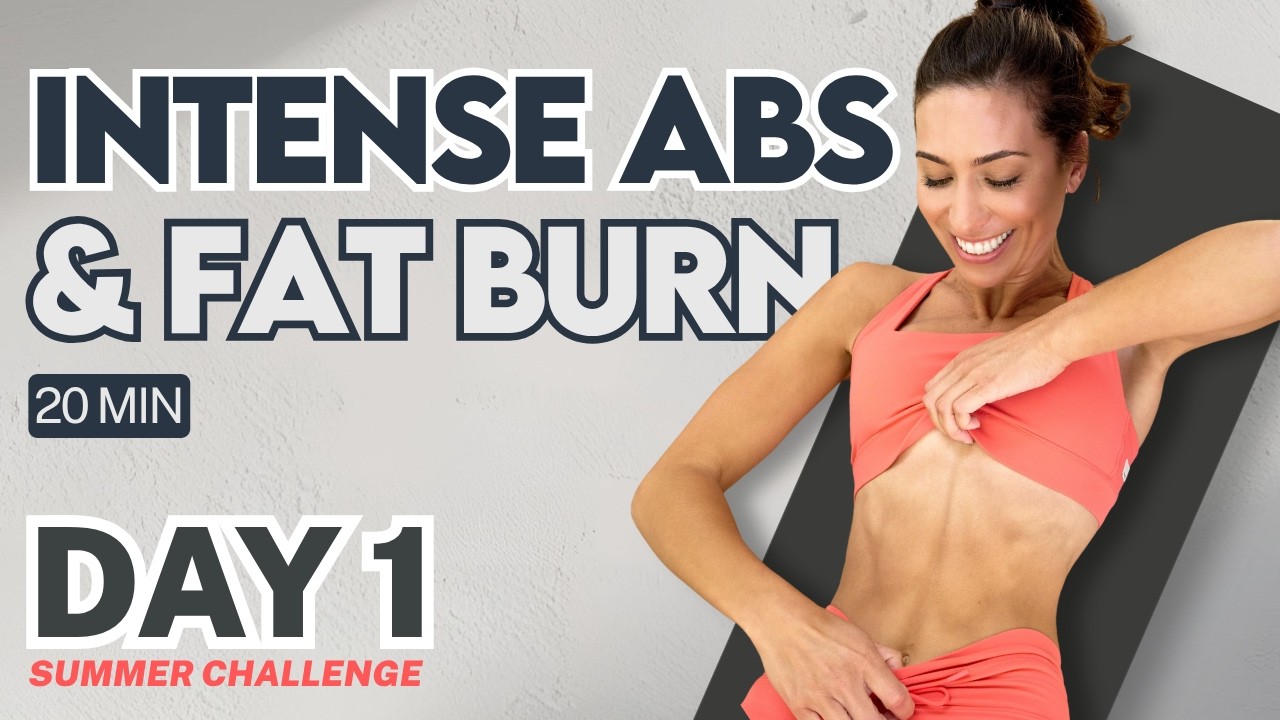 Day 1| FREE Summer Pilates x Strength Challenge | 20 Min Summer Abs Fat Loss Workout | Lilly Sabri
