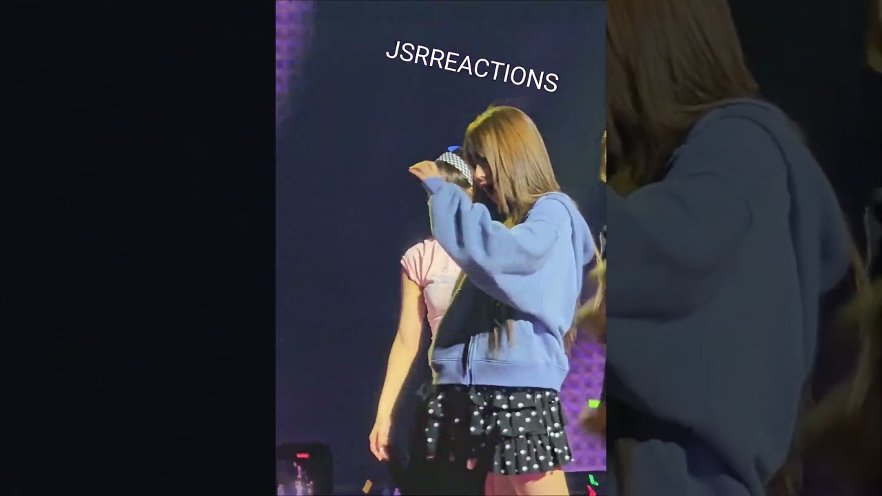 Chaewon is adorably cute here 😍 LESSERAFIM US TOUR NEWARK NJ #kpop #fancam #lesserafim #chaewon