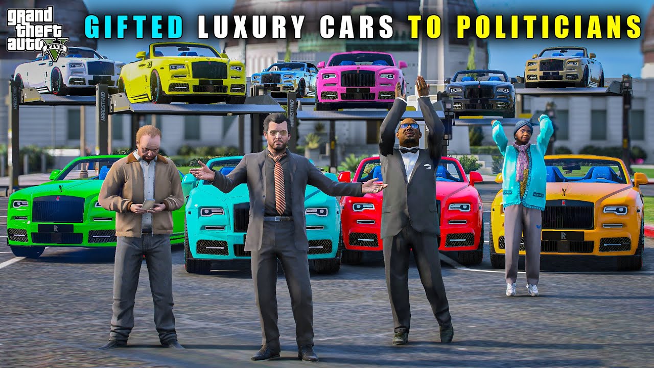GTA 5 : GIFTING EXPENSIVE ROLLS ROYCE TO ALL POLITICIANS || BB GAMING