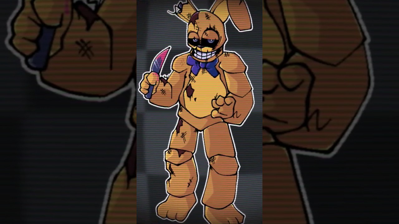 Drawing fnaf characters in honor of the movie Springbonnie/William afton #fivenightsatfreddys