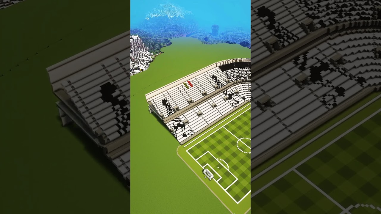 football stadium in Minecraft 🤯 #minecraft