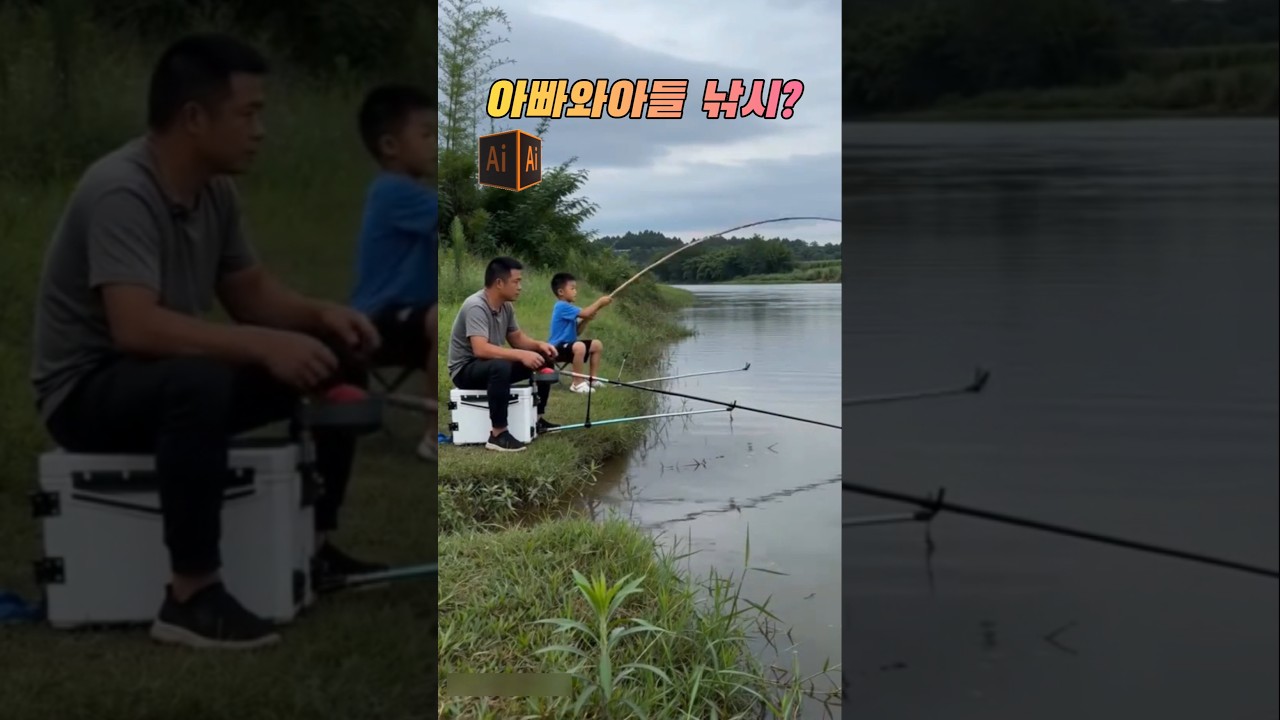 낚시 천재 아들? #민물낚시 #붕어낚시 #fishing