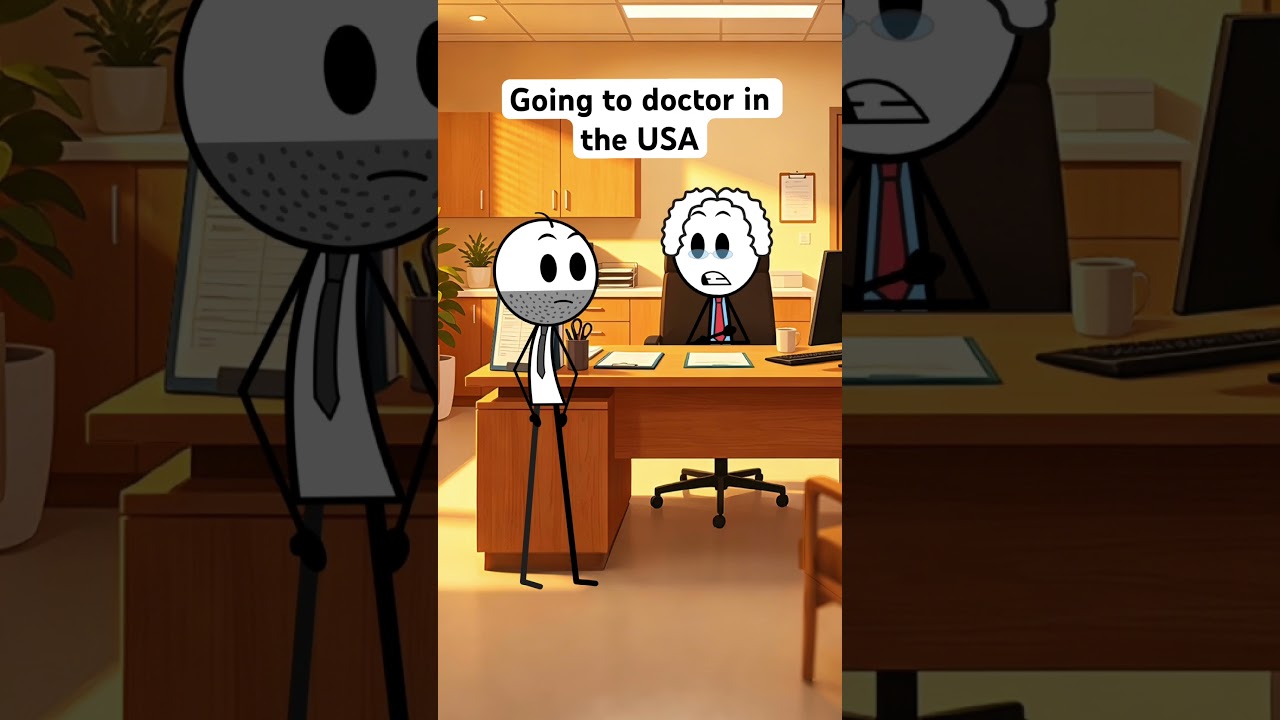Going to doctor in the USA#usa #comedy #funny